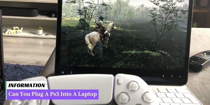 A PS4 console connected to a laptop screen, enabling gaming on the laptop.