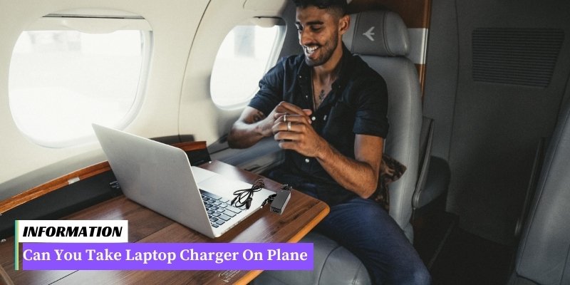 Laptop charger on a plane: Ensure compatibility with airline regulations before bringing it onboard.