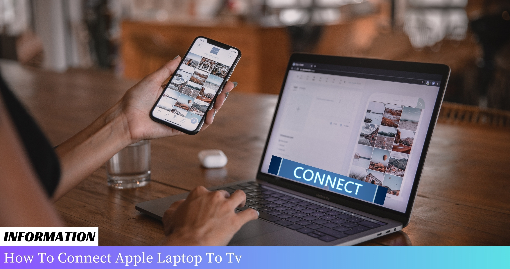 Connecting an iPad to a TV: Use an HDMI cable to link your iPad's Lightning port to the TV's HDMI input.